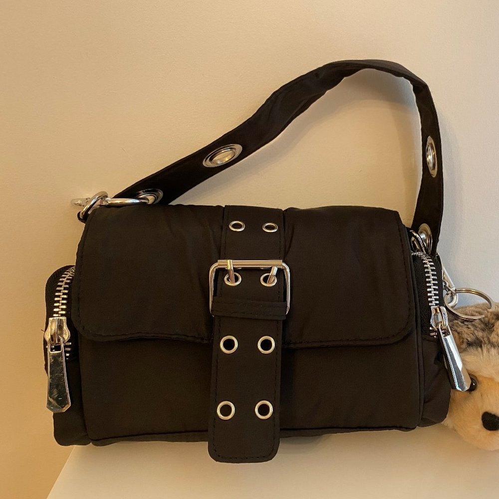 Topshop black Nylon shoulder bag